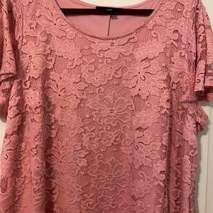 Pink lace dress